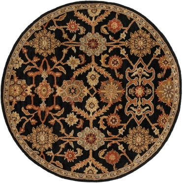 Mark&Day Area Rugs, 6ft Round Nijstad Traditional Black Area Rug (6' Round)