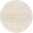 thumbnail image 1 of Mark&Day Area Rugs, 7ft Round Ruinen Global Cream Area Rug, White Grey Carpet for Living Room, Bedroom or Kitchen (6'7" Round), 1 of 7