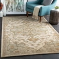 thumbnail image 1 of Mark&Day Wool Rugs, 6x6 Roblin Traditional Khaki Square Area Rug, Brown Beige Green Carpet for Living Room, Bedroom or Kitchen (6' Square), 1 of 6