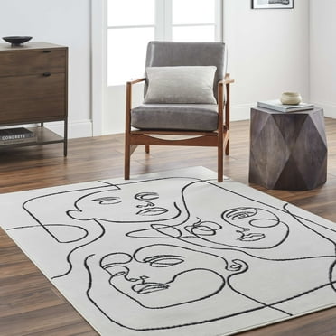 Mark&Day Area Rugs, 6x9 Annalynn Modern Beige Area Rug (6'7" x 9')