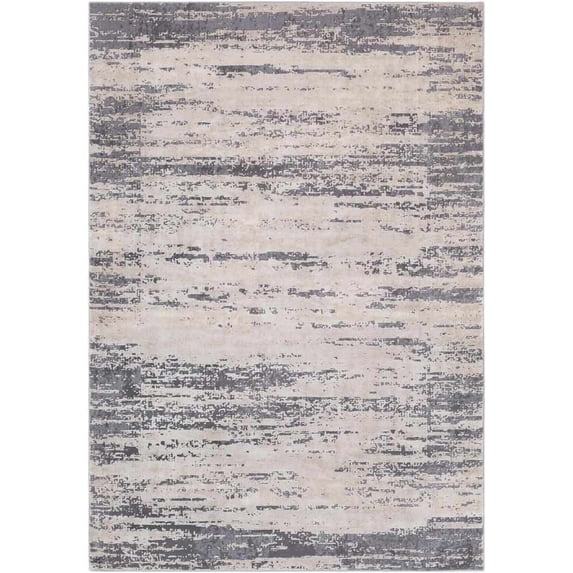 Mark&Day Area Rugs, 7x9 Arnie Modern Abstract Marble Gray/Khaki Area Rug, Tan Beige Grey Marble Swirl Carpet for Living Room, Bedroom or Kitchen (6'7" x 9'6")