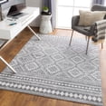 thumbnail image 1 of Mark&Day Area Rugs, 6x9 Best Global Medium Gray Area Rug, Grey White Carpet for Living Room, Bedroom or Kitchen (6'7" x 9'), 1 of 7