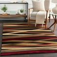 thumbnail image 1 of Mark&Day Area Rugs, 7x9 Biberbach Modern Burgundy Area Rug, Black Red Carpet for Living Room, Bedroom or Kitchen (6'7" x 9'6"), 1 of 6