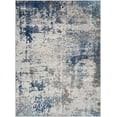 thumbnail image 1 of Mark&Day Area Rugs, 6x9 Bontebok Modern Dark Blue Marble Area Rug, White Dark Blue Carpet for Living Room, Bedroom or Kitchen (6'7" x 9'), 1 of 7