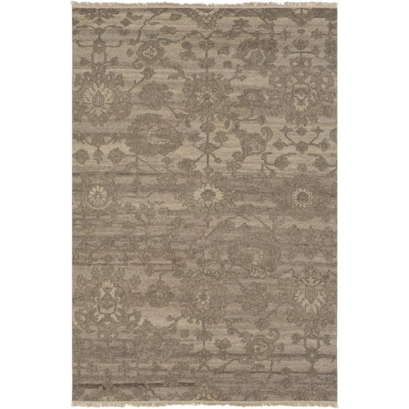 Mark&Day Wool Rugs, 6x9 Crook Traditional Khaki Area Rug, Green Brown Grey Carpet for Living Room, Bedroom or Kitchen (6' x 9')