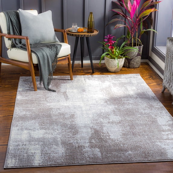 Mark&Day Area Rugs, 6x9 Dole Modern Light Gray Area Rug (6'7" x 9')