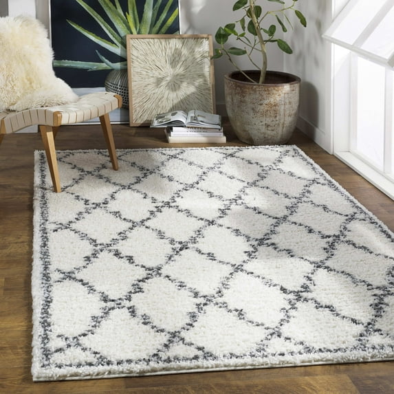 Mark&Day Area Rugs, 6x9 Geneneind Cottage Charcoal Area Rug (6'7" x 9')