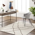 thumbnail image 1 of Mark&Day Area Rugs, 6x9 Georgette Global Shag Beige/Dark Brown Area Rug, Beige Brown Carpet for Living Room, Bedroom or Kitchen (6'7" x 9'), 1 of 5