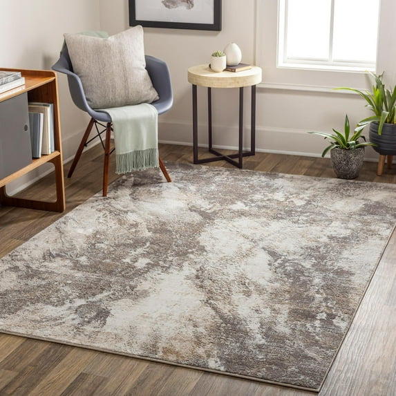 Mark&Day Area Rugs, 6x9 Guthrie Center Modern Taupe Area Rug (6'7" x 9')