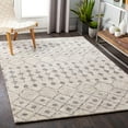 thumbnail image 1 of Mark&Day Area Rugs, 6x9 Hoeve Global Light Gray Area Rug, Ivory Grey Carpet for Living Room, Bedroom or Kitchen (6' x 9'), 1 of 6