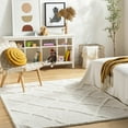 thumbnail image 1 of Mark&Day Area Rugs, 7x9 Hutchinson Modern Cream Area Rug, Cream Grey Carpet for Living Room, Bedroom or Kitchen (6'7" x 9'), 1 of 5