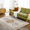 thumbnail image 1 of Mark&Day Area Rugs, 6x9 Kenja Traditional Burnt Orange/Ivory Area Rug, Orange Ivory Grey Carpet for Living Room, Bedroom or Kitchen (6'4" x 9'), 1 of 6