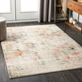 thumbnail image 1 of Mark&Day Area Rugs, 7x9 Leende Modern Cream Area Rug, Cream Purple Orange Carpet for Living Room, Bedroom or Kitchen (6'7" x 9'6"), 1 of 6