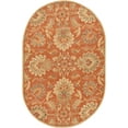 thumbnail image 1 of Mark&Day Wool Rugs, 6x9 Lyon Traditional Camel Oval Area Rug, Red Orange Taupe Carpet for Living Room, Bedroom or Kitchen (6' x 9' Oval), 1 of 7