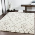 thumbnail image 1 of Mark&Day Area Rugs, 7x9 Monza Global Shag Ivory Area Rug, Ivory Light Beige Taupe Carpet for Living Room, Bedroom or Kitchen (6'7" x 9'6"), 1 of 6
