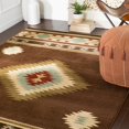 thumbnail image 1 of Mark&Day Area Rugs, 6x9 Oxbow Rustic Dark Brown Area Rug (6'7" x 9'6"), 1 of 1