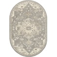 thumbnail image 1 of Mark&Day Wool Rugs, 6x9 Roblin Traditional Taupe Oval Area Rug, Grey Black Taupe Carpet for Living Room, Bedroom or Kitchen (6' x 9' Oval), 1 of 8