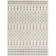 thumbnail image 1 of Mark&Day Area Rugs, 6x9 Rouen Global Charcoal Area Rug, White Beige Black Carpet for Living Room, Bedroom or Kitchen (6'7" x 9'), 1 of 7