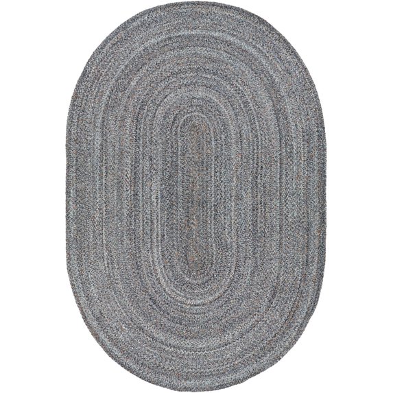 Mark&Day Area Rugs, 6x9 Starting Modern Medium Gray Oval Area Rug (6' x 9' Oval)