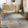 thumbnail image 1 of Mark&Day Area Rugs, 6x9 Strongylos Global Dark Blue Area Rug, Blue Ivory Orange Carpet for Living Room, Bedroom or Kitchen (6'7" x 9'), 1 of 6