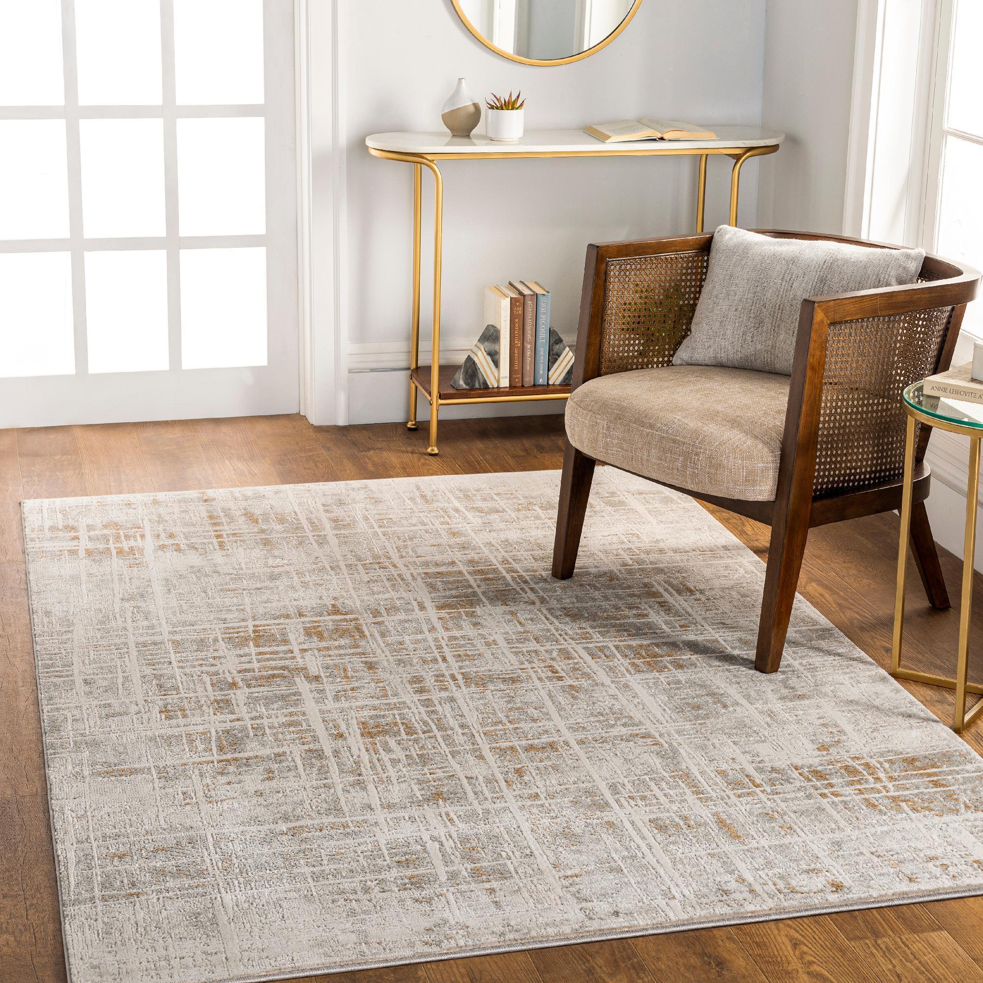 Mark&Day Area Rugs, 7x9 Xylofagou Modern Beige Area Rug, Beige Grey ...