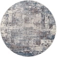 thumbnail image 1 of Mark&Day Area Rugs, 7ft Round Loire Modern Teal Area Rug, Blue Cream Grey Carpet for Living Room, Bedroom or Kitchen (6'7" Round), 1 of 10