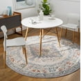 thumbnail image 1 of Mark&Day Area Rugs, 7ft Round VAR Traditional Gray Area Rug, Grey Blue Taupe Carpet for Living Room, Bedroom or Kitchen (6'7" Round), 1 of 9