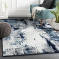 thumbnail image 1 of Mark&Day Area Rugs, 7x9 Dole Modern Abstract Marble Aqua/Navy Area Rug, Blue Grey White Marble Swirl Carpet for Living Room, Bedroom or Kitchen (6'7" x 9'), 1 of 10