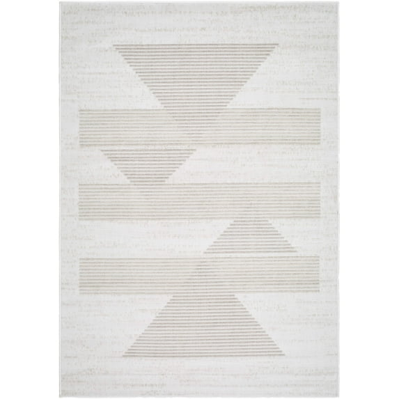 Mark&Day Area Rugs, 7x9 Plasmolen Modern Gray Area Rug, Grey Brown Carpet for Living Room, Bedroom or Kitchen (6'7" x 9')
