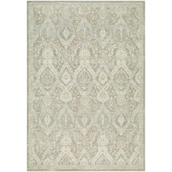 Mark&Day Area Rugs, 7x9 Sherica Traditional Light Beige Area Rug, Medium Gray Cream Light Beige Carpet for Living Room, Bedroom or Kitchen (6'7" x 9'6")