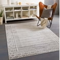 thumbnail image 1 of Mark&Day Area Rugs, 7x9 Voorst Global Light Gray Area Rug, Grey Off-White Carpet for Living Room, Bedroom or Kitchen (6'7" x 9'), 1 of 7