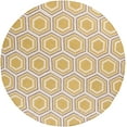 thumbnail image 1 of Mark&Day Area Rugs, 8ft Round Dutton Modern Yellow Area Rug (8' Round), 1 of 5