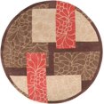 thumbnail image 1 of Mark&Day Area Rugs, 8ft Round Elk Point Modern Burnt Orange Area Rug, Cream Red Carpet for Living Room, Bedroom or Kitchen (8' Round), 1 of 8