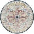 thumbnail image 1 of Mark&Day Area Rugs, 8ft Round Gimel Traditional Sky Blue Garnet Area Rug (7'10" Round), 1 of 4