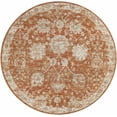thumbnail image 1 of Mark&Day Area Rugs, 8ft Round Schoorl Traditional Burnt Orange Area Rug, Orange Green Blue Carpet for Living Room, Bedroom or Kitchen (7'10" Round), 1 of 7