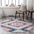 thumbnail image 1 of Mark&Day Area Rugs, 8ft Round Sedona Rustic Sea Foam Cream Beige Area Rug (7'10" Round), 1 of 9