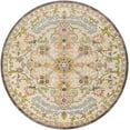 thumbnail image 1 of Mark&Day Area Rugs, 8ft Round Woud Traditional Cream Area Rug, Grey Beige Green Carpet for Living Room, Bedroom or Kitchen (7'10" Round), 1 of 6