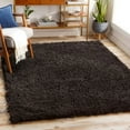 thumbnail image 1 of Mark&Day Area Rugs, 8x10 Abraham Modern Shag Black Area Rug, Black Carpet for Living Room, Bedroom or Kitchen (7'10" x 10'), 1 of 7
