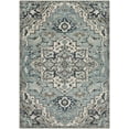 thumbnail image 1 of Mark&Day Area Rugs, 8x10 Acerra Traditional Navy Area Rug, Blue White Carpet for Living Room, Bedroom or Kitchen (7'10" x 9'10"), 1 of 8