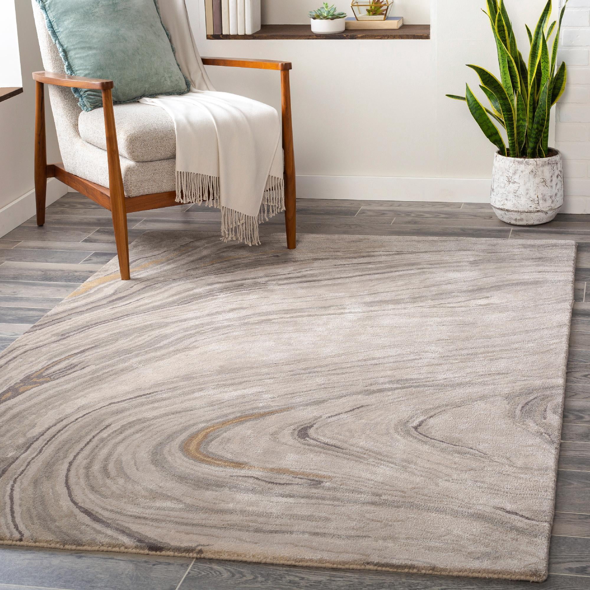 Mark&Day Area Rugs, 8x10 Almere Modern Light Gray Area Rug (8' x 10 ...