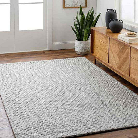 Mark&Day Area Rugs, 8x10 Antiono Cottage Ivory/Light Gray Area Rug, Grey Ivory Carpet for Living Room, Bedroom or Kitchen (8' x 10')