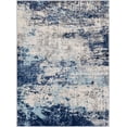 thumbnail image 1 of Mark&Day Area Rugs, 8x10 Bornwird Modern Abstract Marble Dark Blue Area Rug, White Dark Blue Marble Swirl Carpet for Living Room, Bedroom or Kitchen (7'10" x 10'3"), 1 of 7