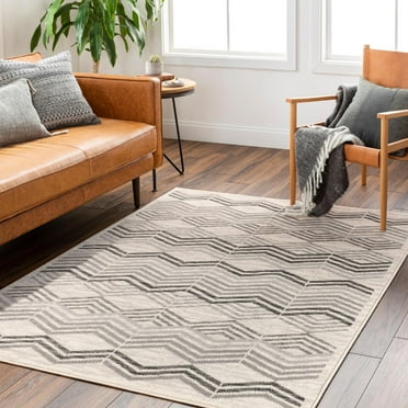 Mark&Day Area Rugs, 8x10 Burden Modern Charcoal Area Rug (7'10" x 10')
