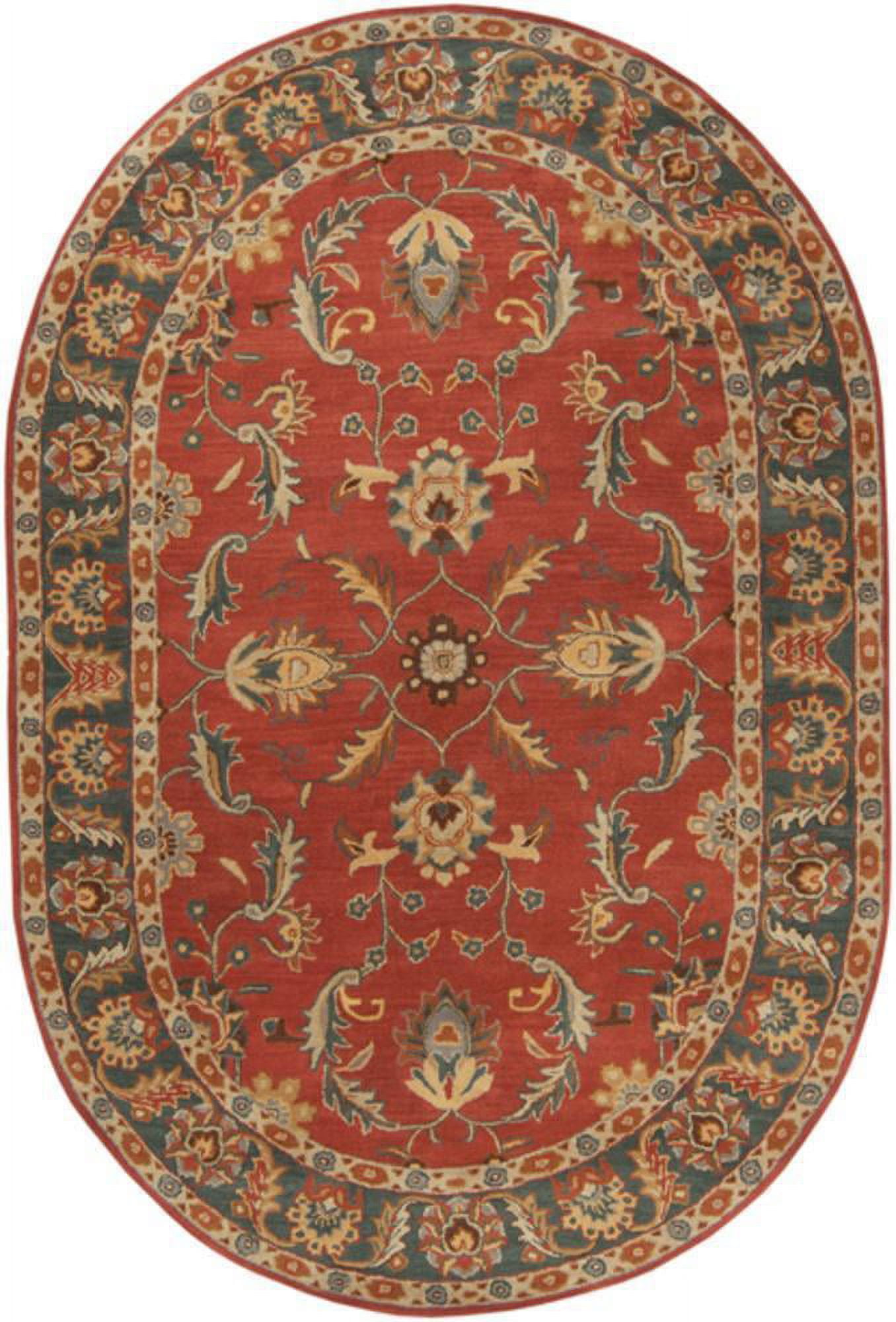 Mark&Day Area Rugs, 8x10 Daysland Traditional Rust Oval Area Rug (8' x ...