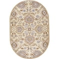 thumbnail image 1 of Mark&Day Wool Rugs, 8x10 Eckville Traditional Cream Oval Area Rug, Cream Orange Carpet for Living Room, Bedroom or Kitchen (8' x 10' Oval), 1 of 6