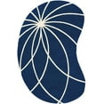 thumbnail image 1 of Mark&Day Area Rugs, 8x10 Falher Modern Dark Blue Kidney Area Rug (8' x 10' Kidney), 1 of 2