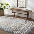 thumbnail image 1 of Mark&Day Area Rugs, 8x10 Gizelle Modern Denim Area Rug, Blue Cream Grey Carpet for Living Room, Bedroom or Kitchen (7'10" x 10'), 1 of 8
