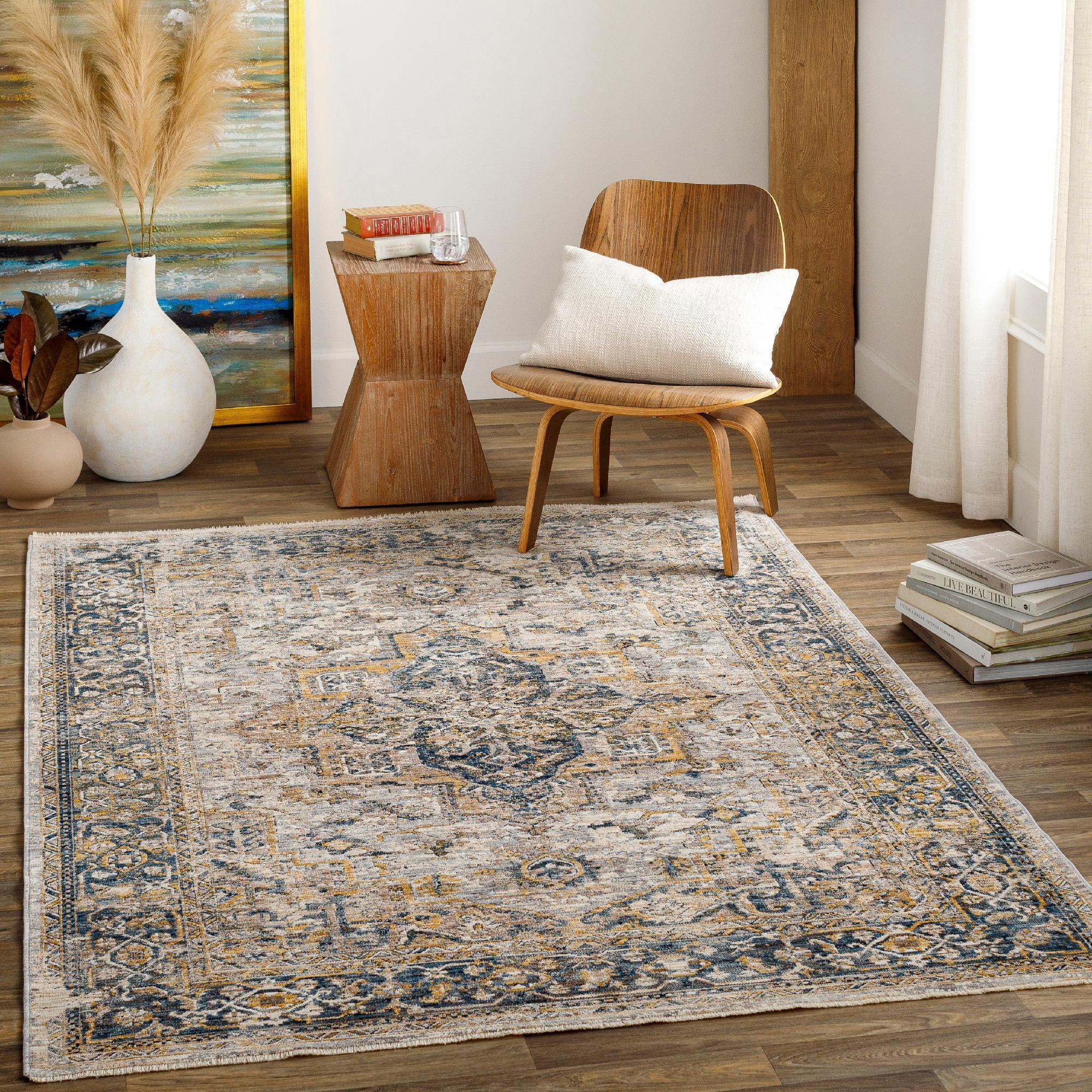 Mark&Day Area Rugs, 8x10 Havelock Traditional Charcoal Area Rug (7'10 ...