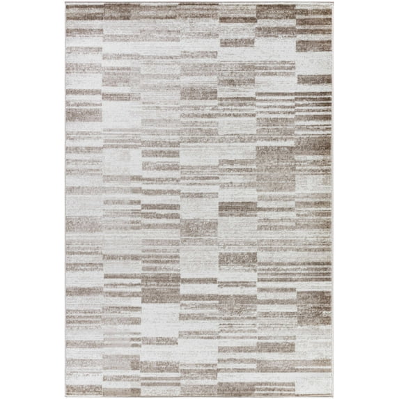 Mark&Day Area Rugs, 8x10 Keyatta Modern Dark Brown Area Rug, Brown Silver Carpet for Living Room, Bedroom or Kitchen (7'10" x 10'2")