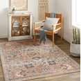 thumbnail image 1 of Mark&Day Area Rugs, 8x10 Larrabee Traditional Burnt Orange Area Rug, Orange Ivory Blue Carpet for Living Room, Bedroom or Kitchen (7'10" x 10'), 1 of 6
